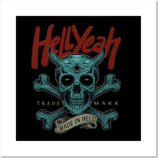 Hellyeah Demon Skull Posters and Art
